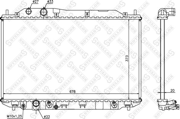 Stellox 10-26679-SX - Radiators, Motora dzesēšanas sistēma ps1.lv