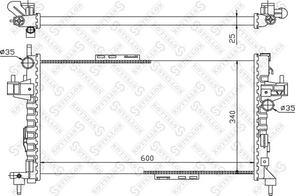 Stellox 10-26053-SX - Radiators, Motora dzesēšanas sistēma ps1.lv