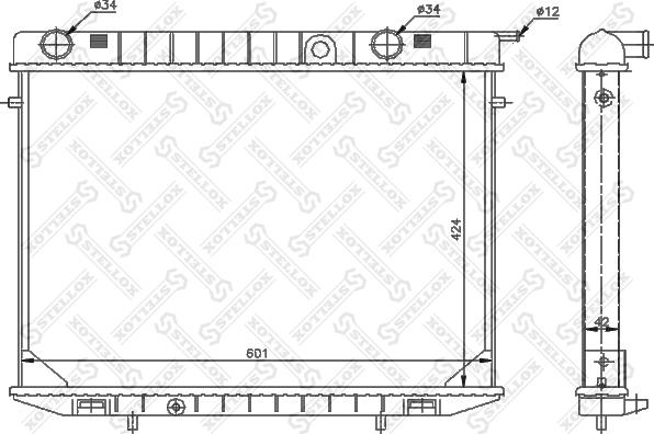 Stellox 10-26064-SX - Radiators, Motora dzesēšanas sistēma ps1.lv