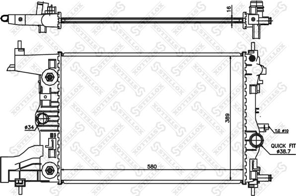 Stellox 10-26034-SX - Radiators, Motora dzesēšanas sistēma ps1.lv