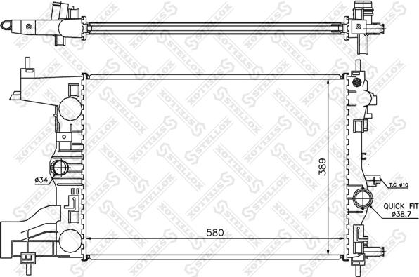 Stellox 10-26030-SX - Radiators, Motora dzesēšanas sistēma ps1.lv