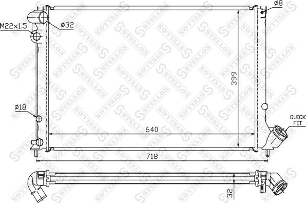 Stellox 10-26144-SX - Radiators, Motora dzesēšanas sistēma ps1.lv