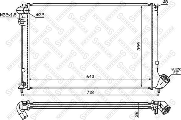 Stellox 10-26145-SX - Radiators, Motora dzesēšanas sistēma ps1.lv