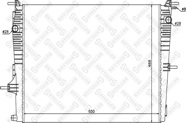 Stellox 10-26160-SX - Radiators, Motora dzesēšanas sistēma ps1.lv