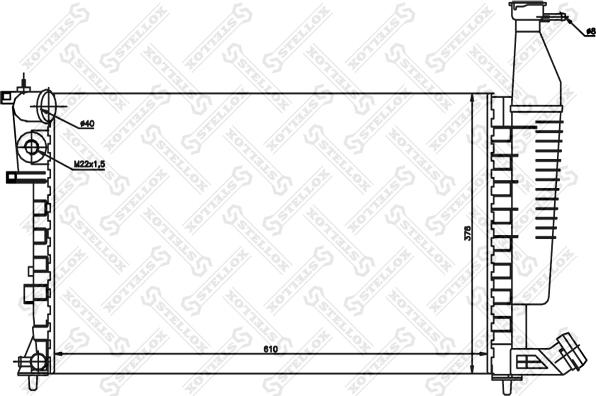 Stellox 10-26104-SX - Radiators, Motora dzesēšanas sistēma ps1.lv