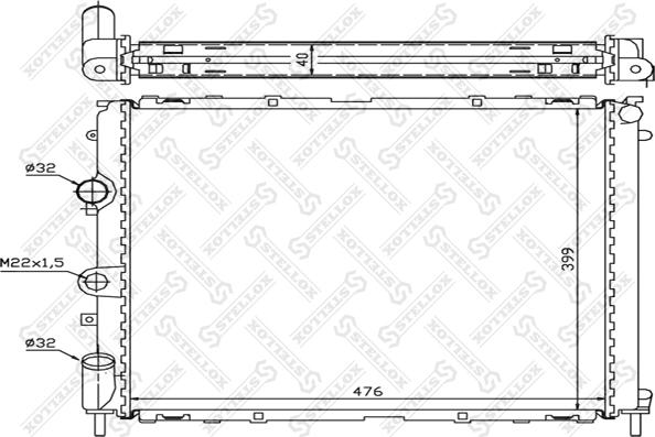 Stellox 10-26189-SX - Radiators, Motora dzesēšanas sistēma ps1.lv