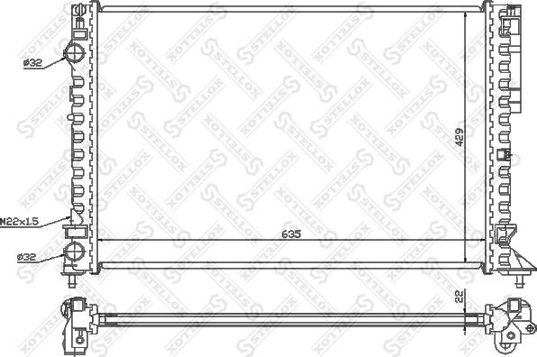 Stellox 10-26188-SX - Radiators, Motora dzesēšanas sistēma ps1.lv