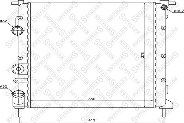 Stellox 10-26183-SX - Radiators, Motora dzesēšanas sistēma ps1.lv