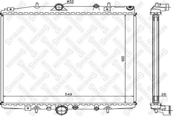 Stellox 10-26132-SX - Radiators, Motora dzesēšanas sistēma ps1.lv