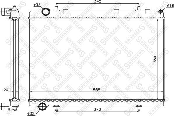 Stellox 10-26121-SX - Radiators, Motora dzesēšanas sistēma ps1.lv