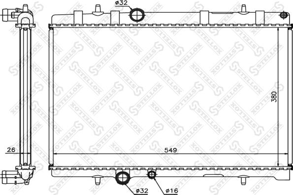 Stellox 10-26123-SX - Radiators, Motora dzesēšanas sistēma ps1.lv