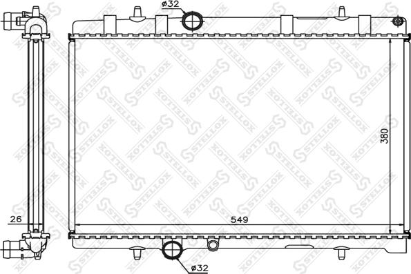 Stellox 10-26122-SX - Radiators, Motora dzesēšanas sistēma ps1.lv