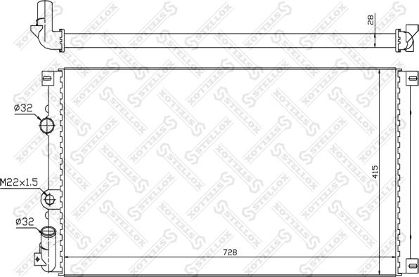 Stellox 10-26179-SX - Radiators, Motora dzesēšanas sistēma ps1.lv