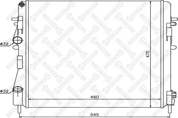 Stellox 10-26172-SX - Radiators, Motora dzesēšanas sistēma ps1.lv