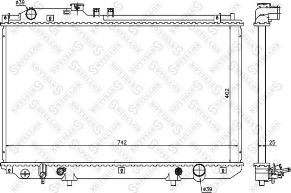 Stellox 10-26316-SX - Radiators, Motora dzesēšanas sistēma ps1.lv