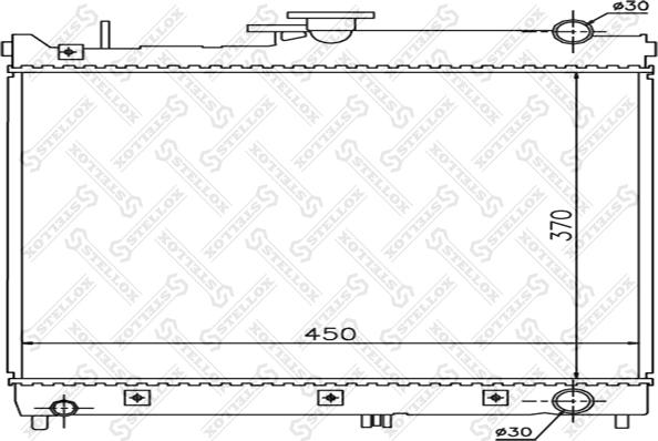 Stellox 10-26249-SX - Radiators, Motora dzesēšanas sistēma ps1.lv