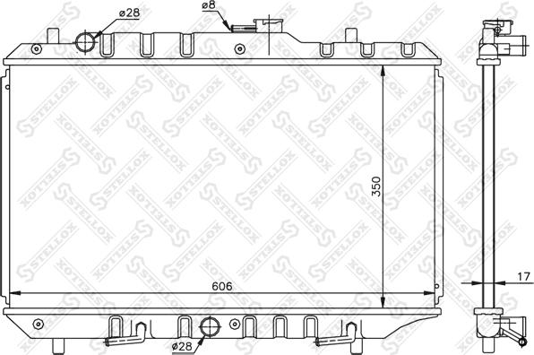 Stellox 10-26265-SX - Radiators, Motora dzesēšanas sistēma ps1.lv