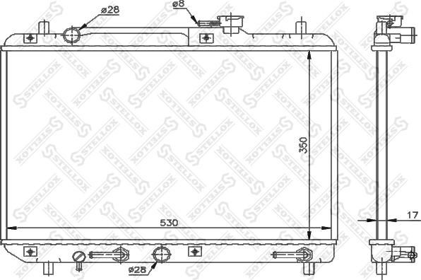 Stellox 10-26261-SX - Radiators, Motora dzesēšanas sistēma ps1.lv