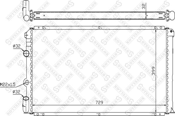 Stellox 10-26208-SX - Radiators, Motora dzesēšanas sistēma ps1.lv