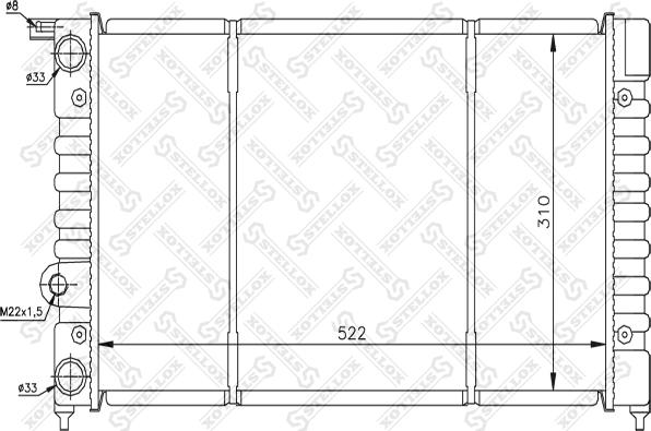 Stellox 10-26220-SX - Radiators, Motora dzesēšanas sistēma ps1.lv