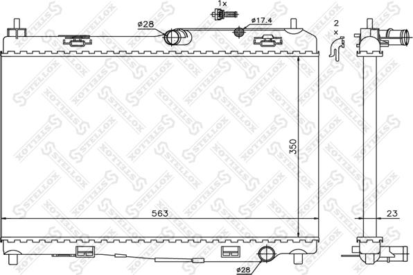 Stellox 10-26754-SX - Radiators, Motora dzesēšanas sistēma ps1.lv