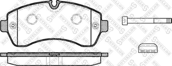 Stellox 1254 000L-SX - Bremžu uzliku kompl., Disku bremzes ps1.lv