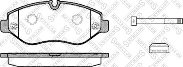 Stellox 1256 000L-SX - Bremžu uzliku kompl., Disku bremzes ps1.lv