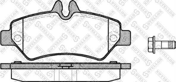 Stellox 1257 000-SX - Bremžu uzliku kompl., Disku bremzes ps1.lv