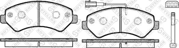 Stellox 1286 001L-SX - Bremžu uzliku kompl., Disku bremzes ps1.lv