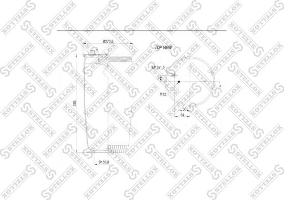 Stellox 84-00144-SX - Pneimoatsperes spilvens, Pneimopiekare ps1.lv