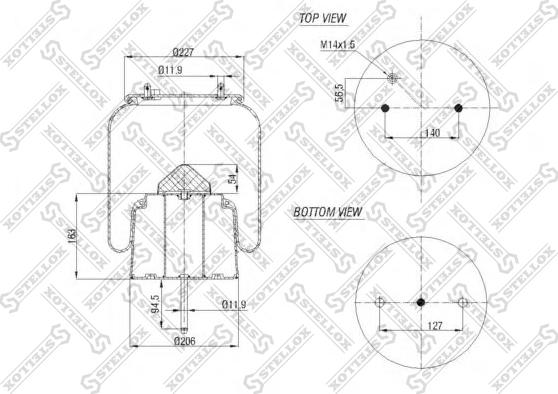 Stellox 84-00152-SX - Pneimoatsperes spilvens, Pneimopiekare ps1.lv