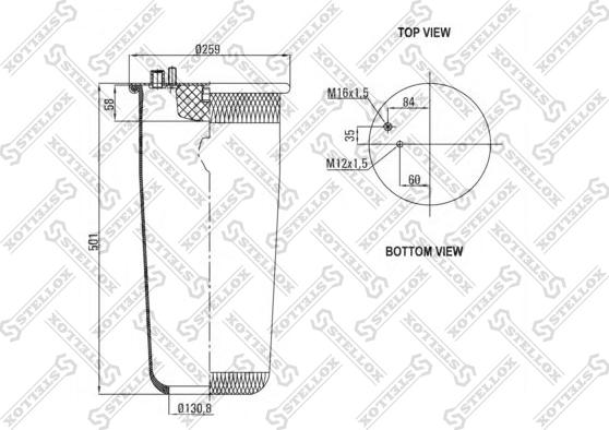 Stellox 84-00135-SX - Pneimoatsperes spilvens, Pneimopiekare ps1.lv