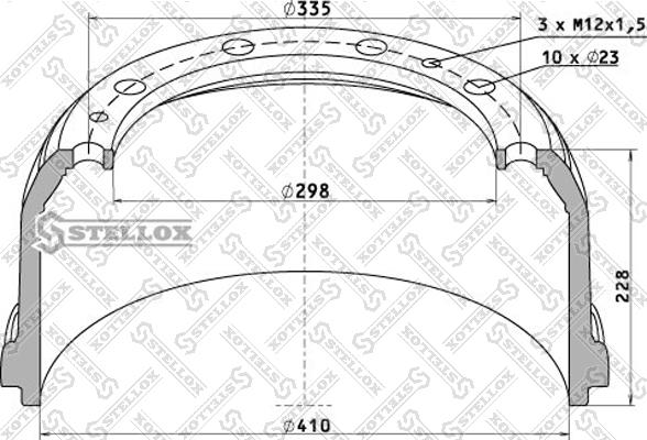 Stellox 85-00015-SX - Bremžu trumulis ps1.lv