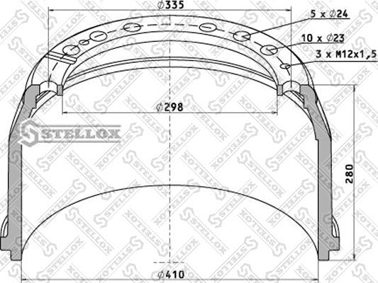 Stellox 85-00021-SX - Bremžu trumulis ps1.lv