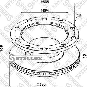 Stellox 85-00807-SX - Bremžu diski ps1.lv