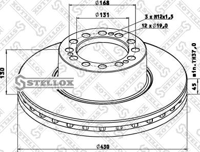 Stellox 85-00815-SX - Bremžu diski ps1.lv