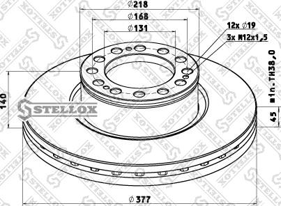 Stellox 85-00813-SX - Bremžu diski ps1.lv