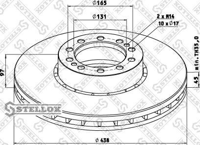 Stellox 85-00747-SX - Bremžu diski ps1.lv