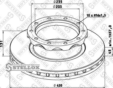 Stellox 85-00752-SX - Bremžu diski ps1.lv