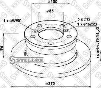 Stellox 85-00763-SX - Bremžu diski ps1.lv