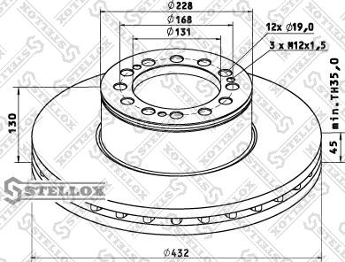 Stellox 85-00714-SX - Bremžu diski ps1.lv