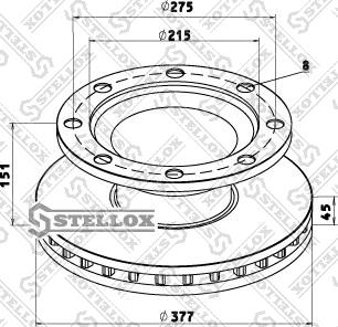 Stellox 85-00786-SX - Bremžu diski ps1.lv