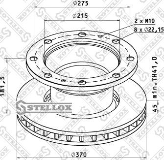 Stellox 85-00782-SX - Bremžu diski ps1.lv