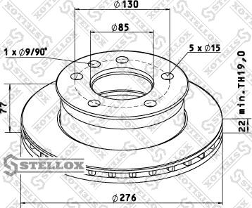 Stellox 85-00730-SX - Bremžu diski ps1.lv