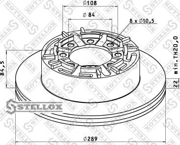 Stellox 85-00737-SX - Bremžu diski ps1.lv