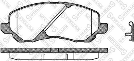 DJ Parts BP1151 - Bremžu uzliku kompl., Disku bremzes ps1.lv