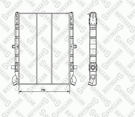 Stellox 81-03313-SX - Radiators, Motora dzesēšanas sistēma ps1.lv