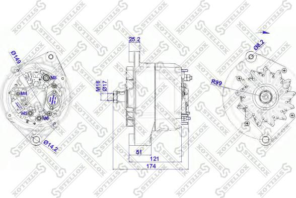 Stellox 88-02320-SX - Ģenerators ps1.lv