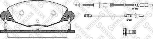 Stellox 839 004BL-SX - Bremžu uzliku kompl., Disku bremzes ps1.lv