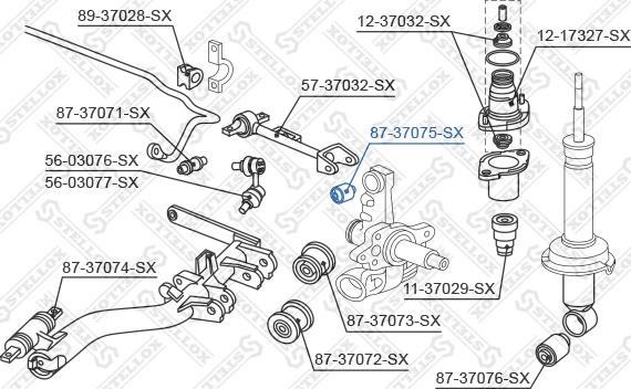 Stellox 87-37075-SX - Piekare, Šķērssvira ps1.lv